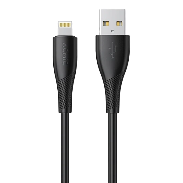 Acmic Dayline CML100 Kabel Data Fast Charging USB A to Lightning - Black