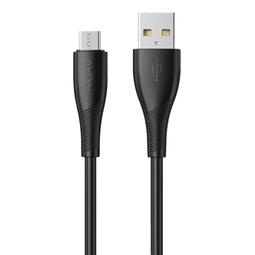 Acmic Dayline CMM100 Kabel Data Fast Charging USB A to Micro USB - Black