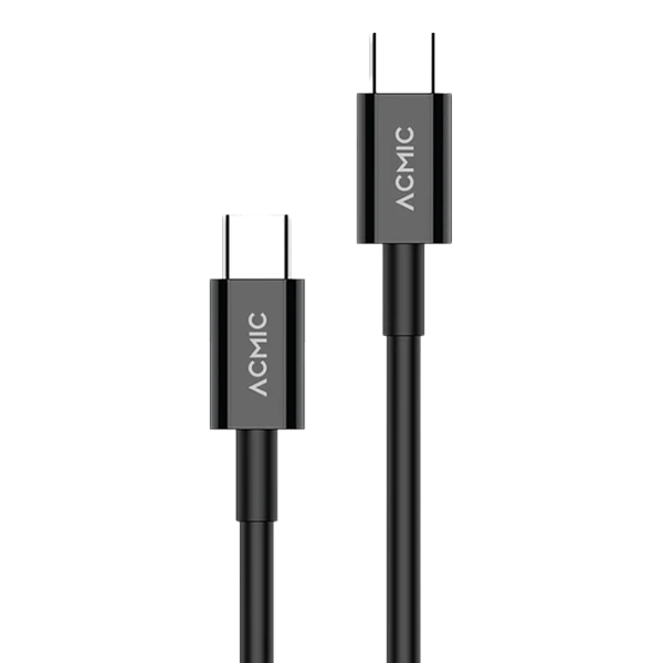 acmic_pdc100e_blk_1 Acmic PDC100e Power Delivery (PD) Cable USB C to C 1m - Black