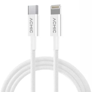 acmic_pdl100e_wht_1_new Acmic Dayline CML100 Kabel Data Fast Charging USB A to Lightning - Black