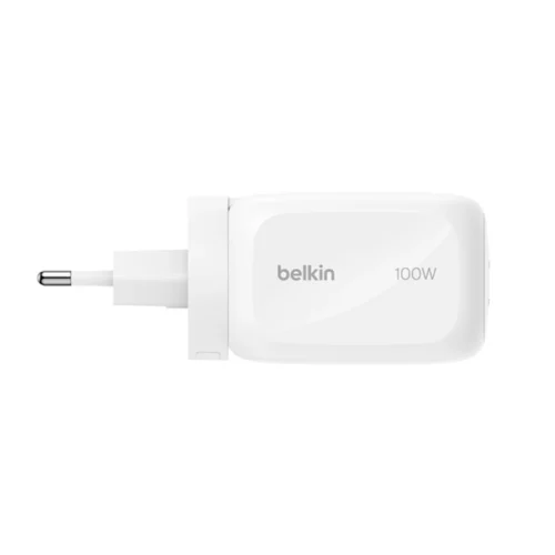 Belkin BoostCharge Pro 3-Port GaN Wall Charger 100W - White