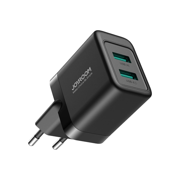 joyroom_tcn01_adapter_charger_dual_usb_2_4a_black_1 JOYROOM TCN01 Adapter Charger Dual USB 2.4A - Black